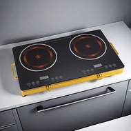 2,000W Electric Ceramic Cooker Household High Power Commercial Double Burner Electric Ceramic Cooker