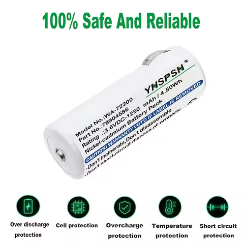 1250mAh Medical Battery For Welch-Allyn:18200,74054,WA-72200,Otoscope 20000 71000 72200 78904586 117