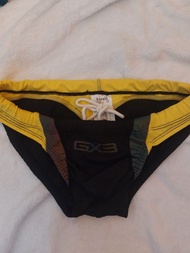 GX3 泳褲 黑色 黃色