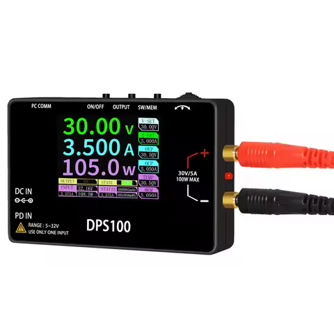DPS100 Adjustable Voltage Regulator 30V 5A 100W Max Pocket Size Bench Switching Programmable Voltage