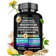 Adndale Cortisol Supplements for Women. Cortisol Supplement 14-in-1 Ashwagandha Supplement with Magn