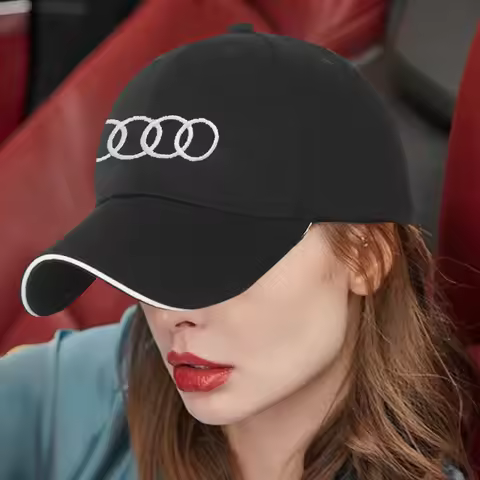 Baseball Cap Fashion Embroidery Car Logo Adjustable Adult Sports Sun Hat For Audi A3 A4 B6 B8 B7 A6 