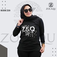 Kaos Wanita Zolaqu Original Lengan Panjang / Zolaqu Original Cotton