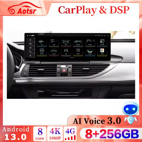 14.9" 2K Screen 8+256GB Android 14.0 AutoRadio For Audi A6 S6 C7 A7 S7 2012 - 2018 Car Radio Multime