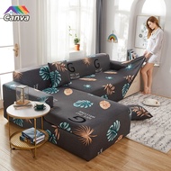 Elastic L shape sofa cover 1/2/3/4 seater universal all-inclusive fabric sofa cover sofa cushion dust cover sofa towel combination sofa cover sofa bed protector cover