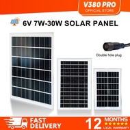 V380 PRO Monocrystalline silicon 6V 7W-30W solar panel, IP67 waterproof, full power output, with con