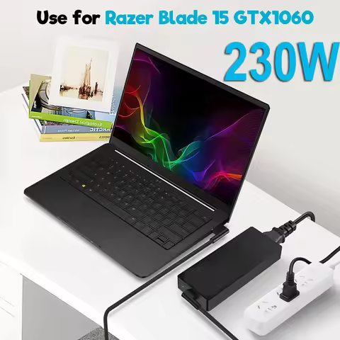 230W Laptop Charger AC Adapter For Razer Blade Pro 17 15 Base Advanced 2018 2019 2020 2021 GTX1060 G