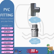 PVC FITTING : TEE, TANK CONNECTOR