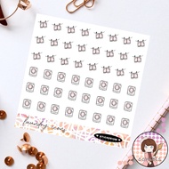 COMELS Laundry icons 2 planner sticker sheet | Minimalist | Stickerium