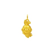 CHOW TAI FOOK 999 Pure Gold Pendant - Zodiac Rabbit: Superman R31383