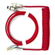 I2Mechanical Keyboard Coiled Cable Type C to USB Data Cable Game Keyboard Cable Mechanical Keyboard 