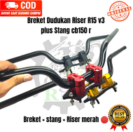 Breket Raiser Dudukan Raiser Stang r15 v3 tebal 8 mm Raiser cnc
