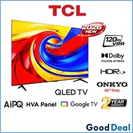 TCL NEW P7L QLED 4K Smart Google TV ( 55" | 65" | 75" | 85" ) HVA Panel | Dolby Vision | ONKYO 2.1 H