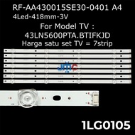 Backlight LG 43 Inch 43LN5600PTA.BTIFKJD 43LN5600 RF-AA430015SE30-0401 A4