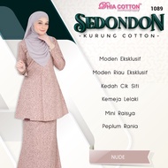 DHIA COTTON SEDONDON FAMILY 1089 NUDE- KURUNG MODEN RIAU KEDAH MINI PAHANG PEPLUM KIDS KURUNG BUDAK