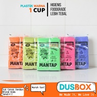 Plastic cup bag 1 glass/ plastic 1 cup small plastic/ plastic cup 10x30 thick colorful plastic
