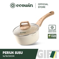 Ecowin cookware Non-stick milk pan Saucepan periuk pemegang tunggal PFOAFree Suitable For All Stoves