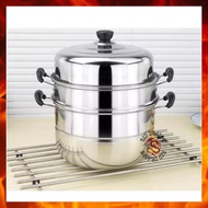 ☀Stainless Steel 3 Layer Steamer Cooking pots Cooking Pan Kitchen Pot Siomai Steamer Siopao Steamer➳