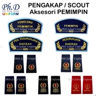 PhD Scout Officer Accessory Rank Epaulettes | Pangkat Epolet Aksesori Pengakap Pemimpin Guru Cikgu