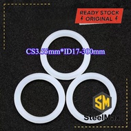 O-ring gasket CS3.55mm*ID17-300mm O-ring white silicone seal ring food grade seal waterproof rubber 