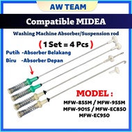 Compatible MIDEA MFW-855M / MFW-955M / MFW-901S / MFW-EC850 / MFW-EC950 Washing Machine Absorber Sus