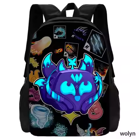 Blox Fruits School bags for Boy Girls Cartoon Children's Backpack Anime Game Kids Bags Softback and 