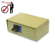 2:1 DB25 Parallel Port Manual Data Transfer Switch Box (Heavy Duty)