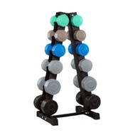 GSPORTS ชุดดัมเบลพร้อมชั้นวาง 72kg 3 4 5 6 8 10 รวม6คู่ แบบสี Dumbbell Set with 6-Pair A-Shaped Rack
