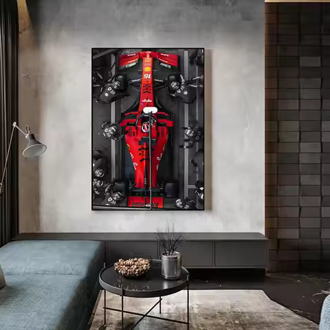 Poster and Printed Canvas Painting Wall Art Pictures Home Decor Gift Vintage F1 Monaco Modern Fashio