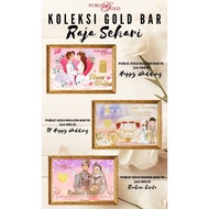 Public Gold PG Gold Bar (Au 999.9) 24K - Wedding Edition
