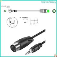 WU 3 5mm to 5-Pin Din Cable 5Pin Din Male to 3 5mm 1 8in Stereo Male Cable