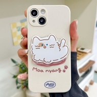 藍眼貓iPhone 16/15/14/13/12/11/SE2手機殼tok套全軟