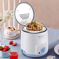 Smokeless Multifunctional 0.5l Mini Electric Oil Fryer Oven French Fries Chicken Frying Pot Grill Fr
