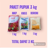 PAKET PUPUK 3 KG MKP PAK TANI KNO3 PUTIH PAK TANI & Boron