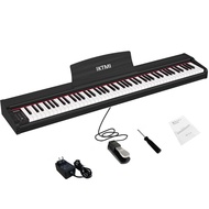 IKTMI Electronic Piano 88 Keys with Pedal Wooden Keyboard Piano Electronic Piano 88 Keys Portable Pi