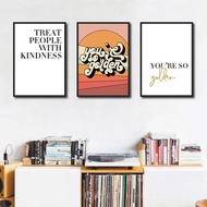 Frame Pop Singer Harry Album Golden Prints You're So Golden Lyrics Canvas Painting Poster Music Wall