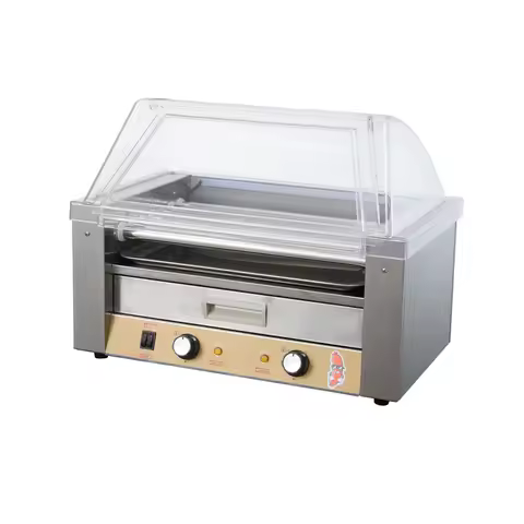 220V Commercial Stainless Steel Sausage Making Machine High Electric Hot Dog Roller Grill for Restau