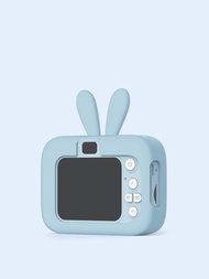 迷你小巧可愛卡通兔耳數碼相機,內置鋰電池,不含tf卡
