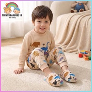 Tinytreasures19 Nb-5yrs old Longsleeve Pajama Pure Cotton Set for Girl Boy Kids OOTD Sleepwear