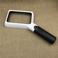 COB Light 2 Times 20 Times Magnification HD Acrylic Square Lens Handheld Reading Magnifying Glass wi