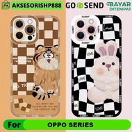 Case Oppo A16 A16S A54 A57 A77S A5S A7 F9 A12 A11K Kelinci &amp; Harimau