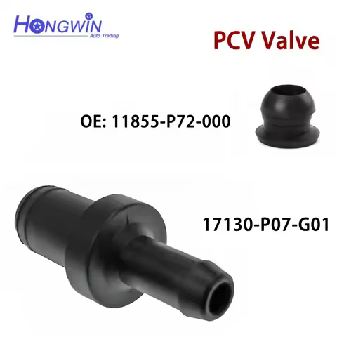 SET PCV Valve & Rubber 17130-P07-G01 11855-P72-000 For Honda CR-X Civic Edix HR-V Partner Stream JDM