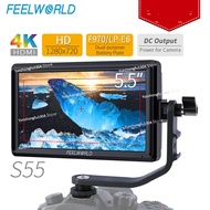 FEELWORLD S55V3 6 Inch IPS on Camera Field DSLR Monitor Focus Assist 1280x720 Support 4K HDMI Input 