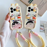 Three-Dimensional Shin-Chan Dumb 17ProMax Phone Case iPhone17 Cartoon Doll 17Air All-Inclusive 17Pro