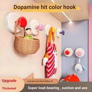 4OUG Suction Cup Hook Dopamine Hook Powerful Load-Bearing Small Hook Perforation-Free Behind Door Ho