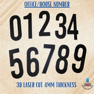 3D House/Office Number Plaque - 4mm Thickness