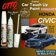 [ HONDA CIVIC ] Original Touch Up Paint🌈OTTO Touch Up Paint Pen+Brush 2in1✏️~Scratch, calar
