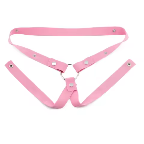 Male Chastity Cage Anti-off Device Elastic Band Auxiliary Belt ONLY Adjustable Ring Rope Les Scrotum