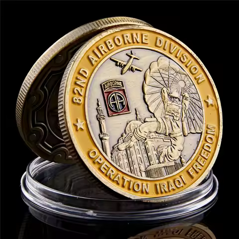 2003 Operation Iraqi Freedom 82nd Airborne Division Saint George Commemorative Challenge Coin Collec