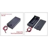 OUHOE | 1/3Pcs AA Battery Storage Case Box With Switch & Cover Standard Battery Container 1/2/3/4/6/